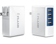 iFlash® 5.4A Four Port USB Wall/Travel/AC Rapid Charger