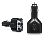 iFlash® 10W / 2.1A Quad USB Port Car Charger – Black